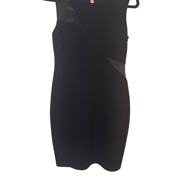 Bailey 44 Small Black Sleeveless Sheath Dress Sheer Mesh Panels - Picture 16 of 16